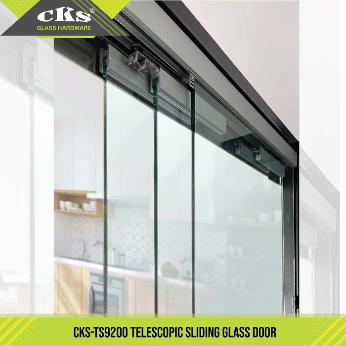 CKS Glass Hardware Telescopic Sliding Door System